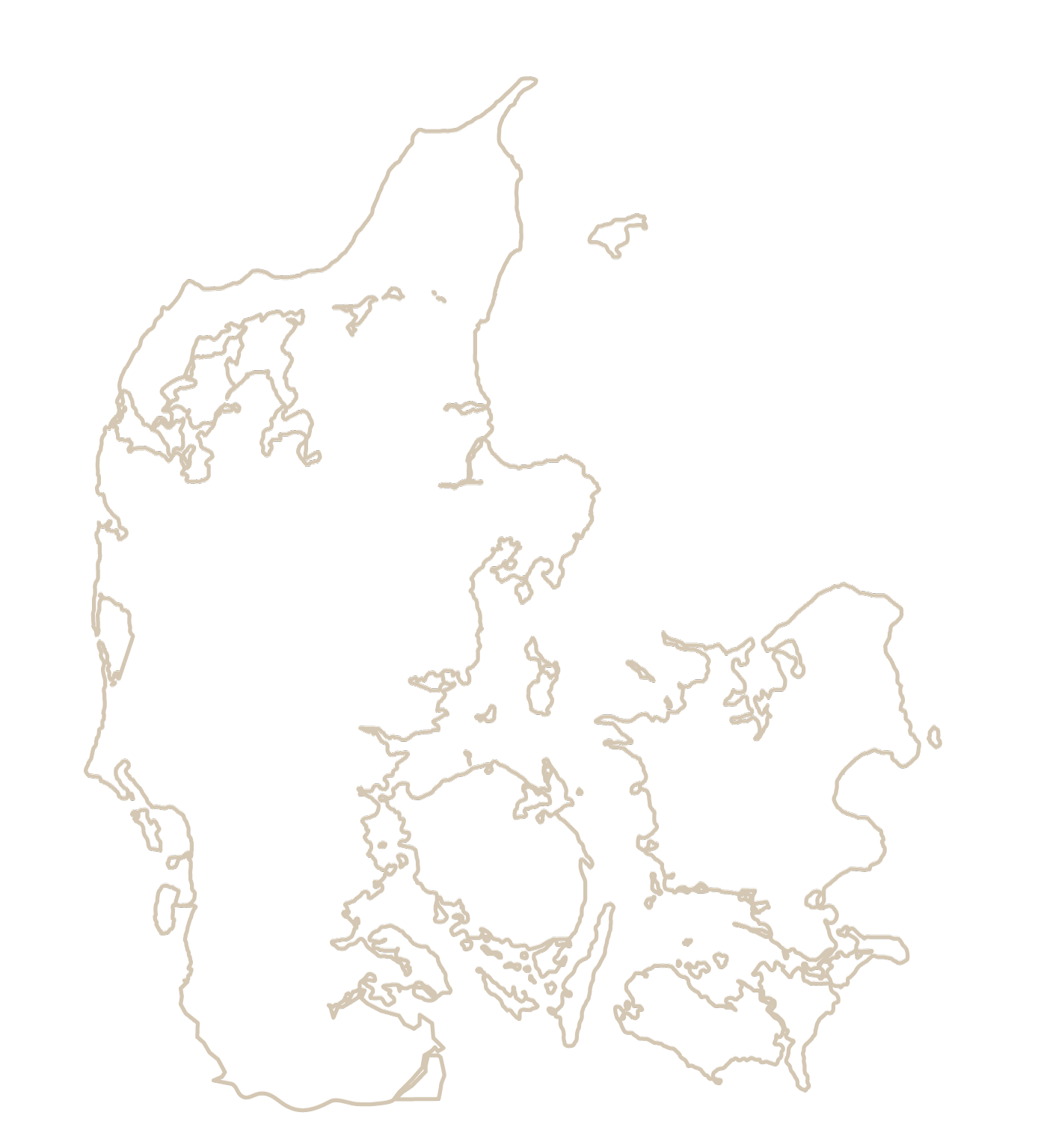 Slotshoteller i Danmark – kort