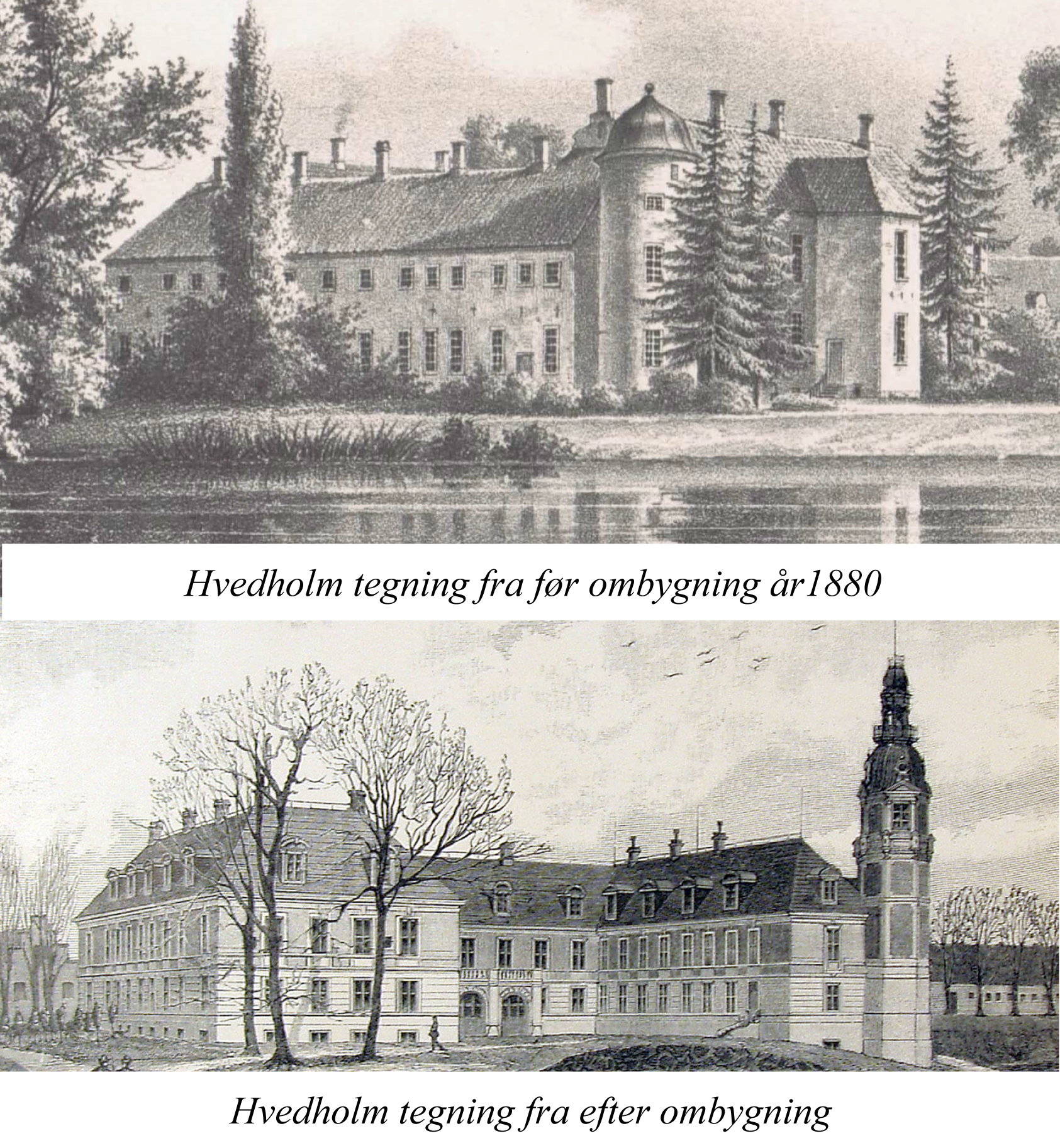 Hvedholm Slot og den historiske slotspark