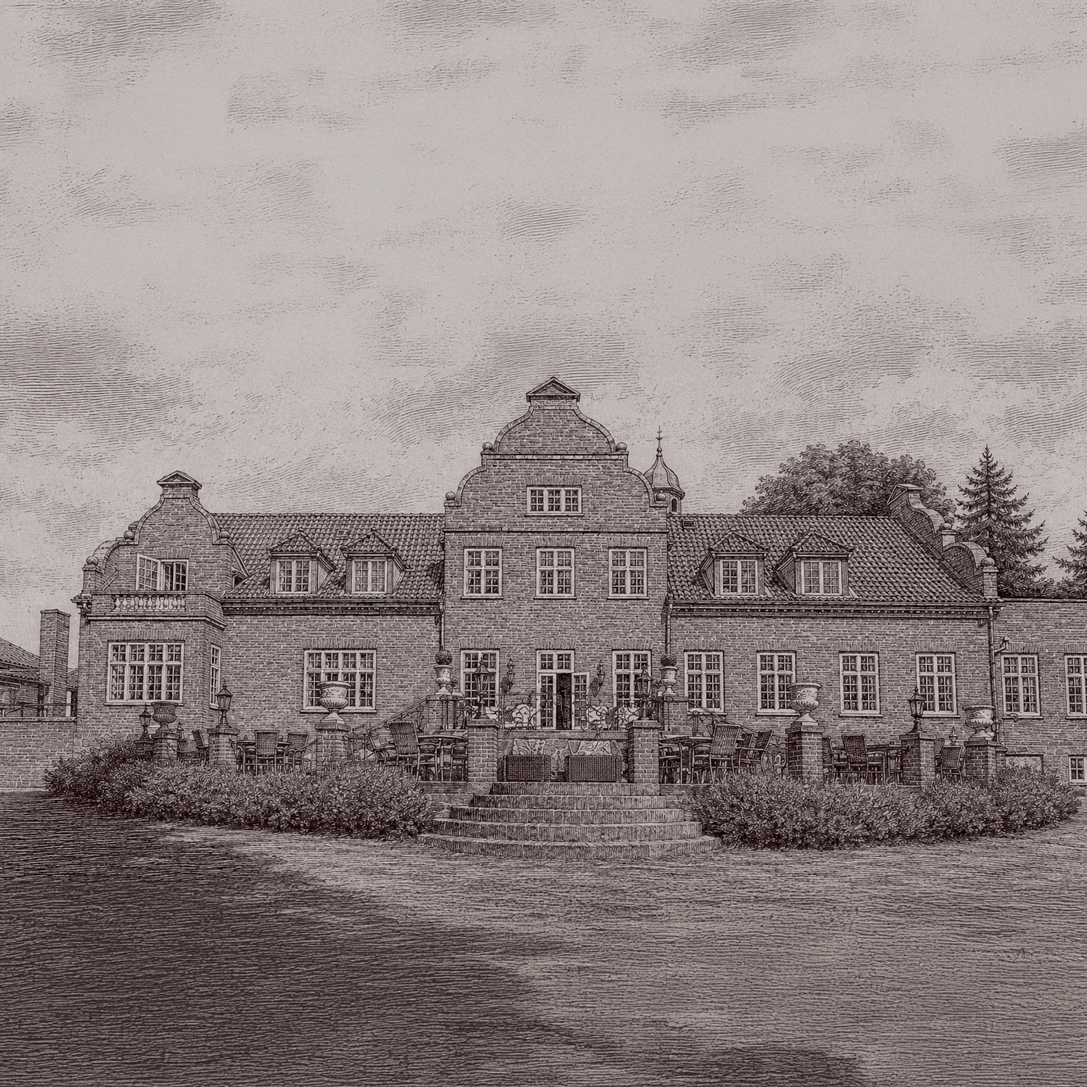 Historisk billede af Sauntehus